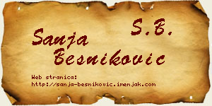 Sanja Besniković vizit kartica